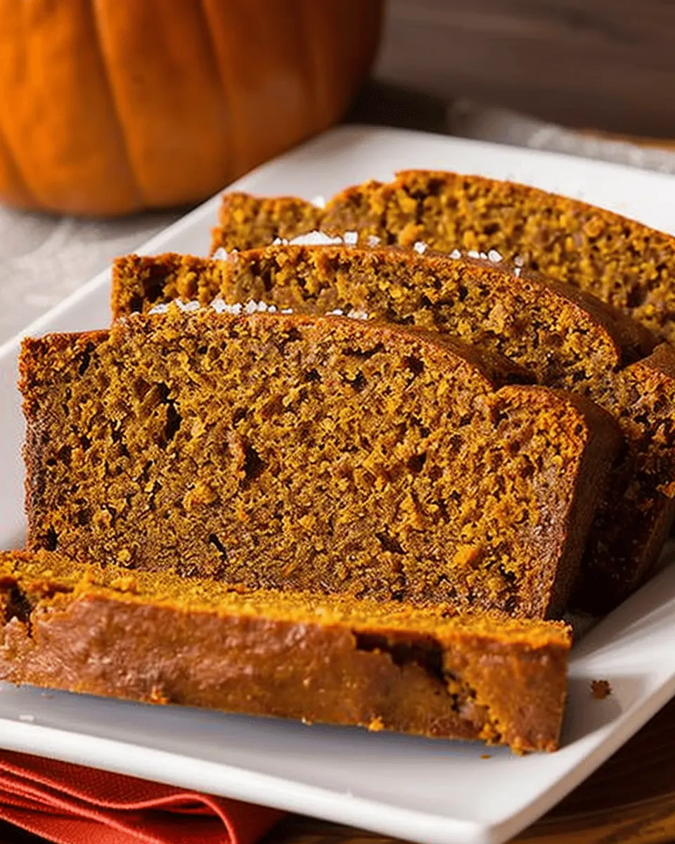 Warm Spiced Baked Pumpkin Bread