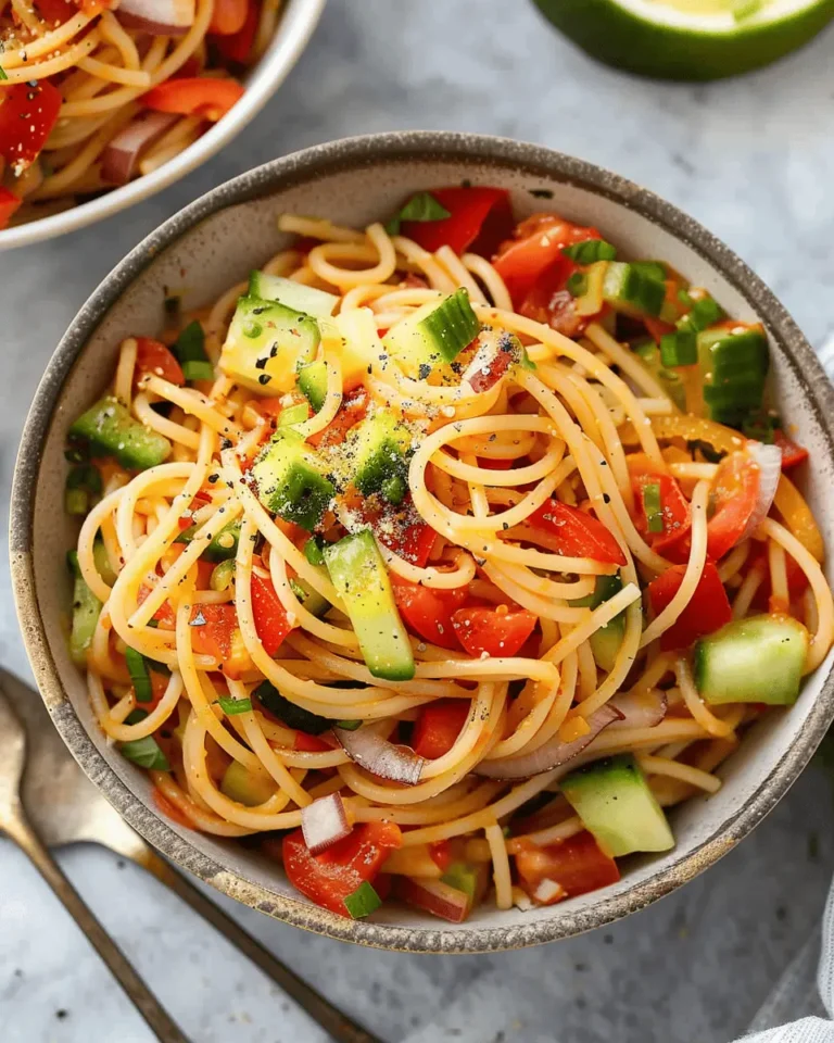 Zesty Italian Spaghetti Pasta Salad – Easy Summer Favorite