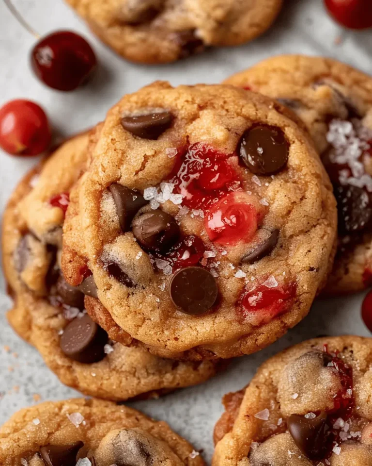 Cherry Chocolate Chip Cookies with Mocha Chips