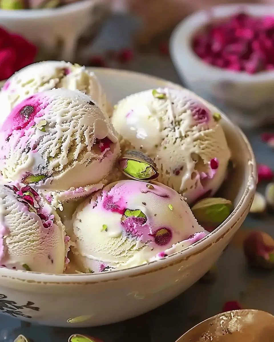 Rose Pistachio Cheesecake Ice Cream: The Best Indulgent Recipe