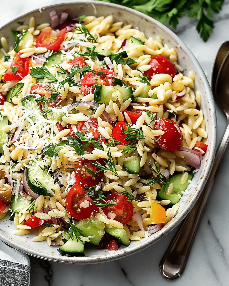 Mediterranean Orzo Pasta Salad: Easy Delight for Your Table
