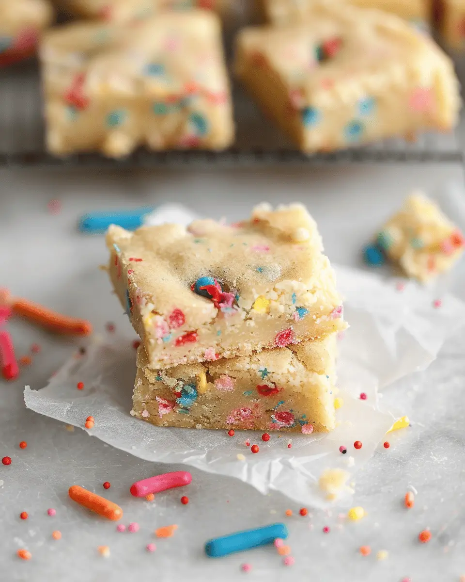 Funfetti Blondies: Easy, Colorful Treats for Every Celebration