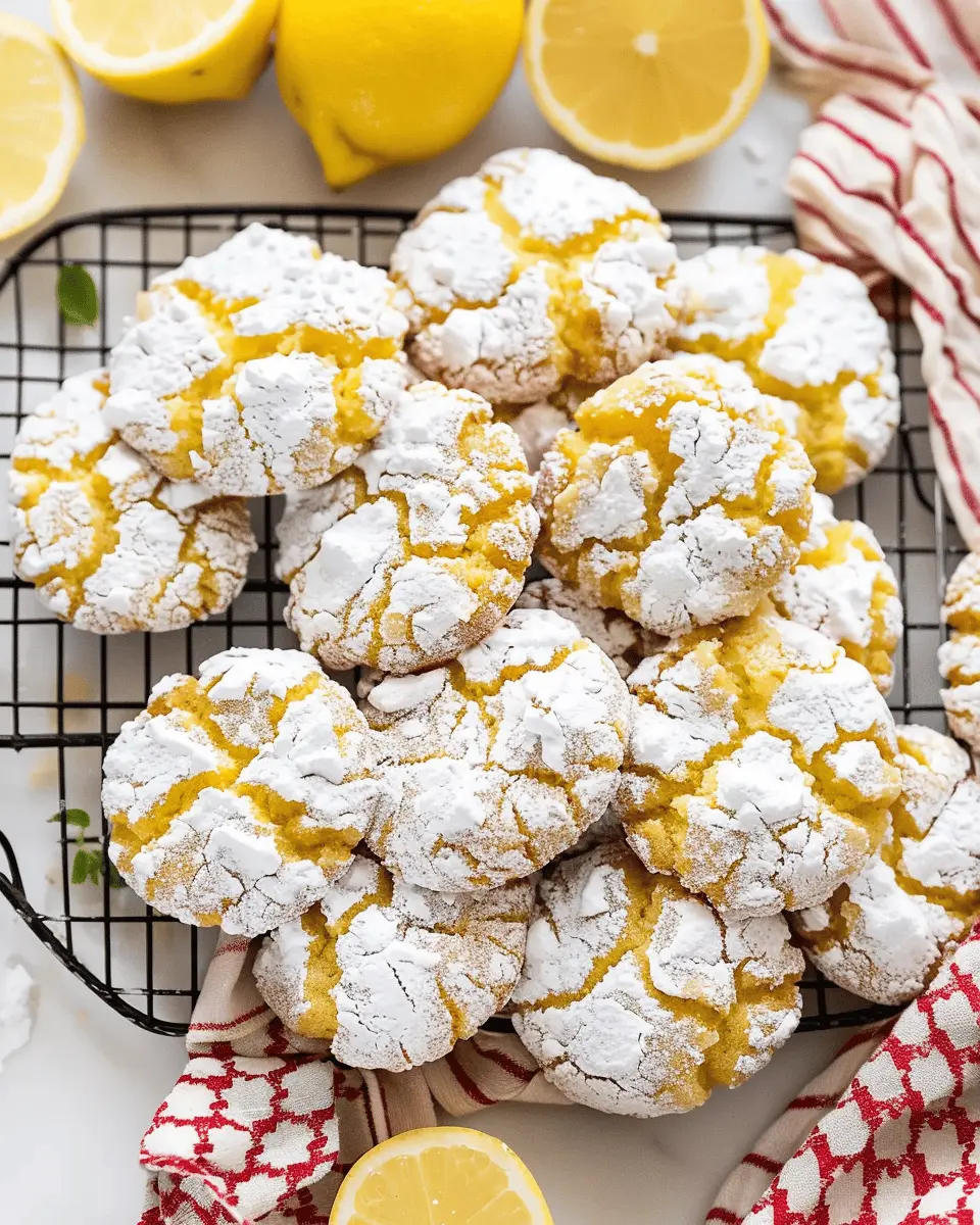 Irresistible Lemon Crinkle Cookies: The Best Homemade Treats