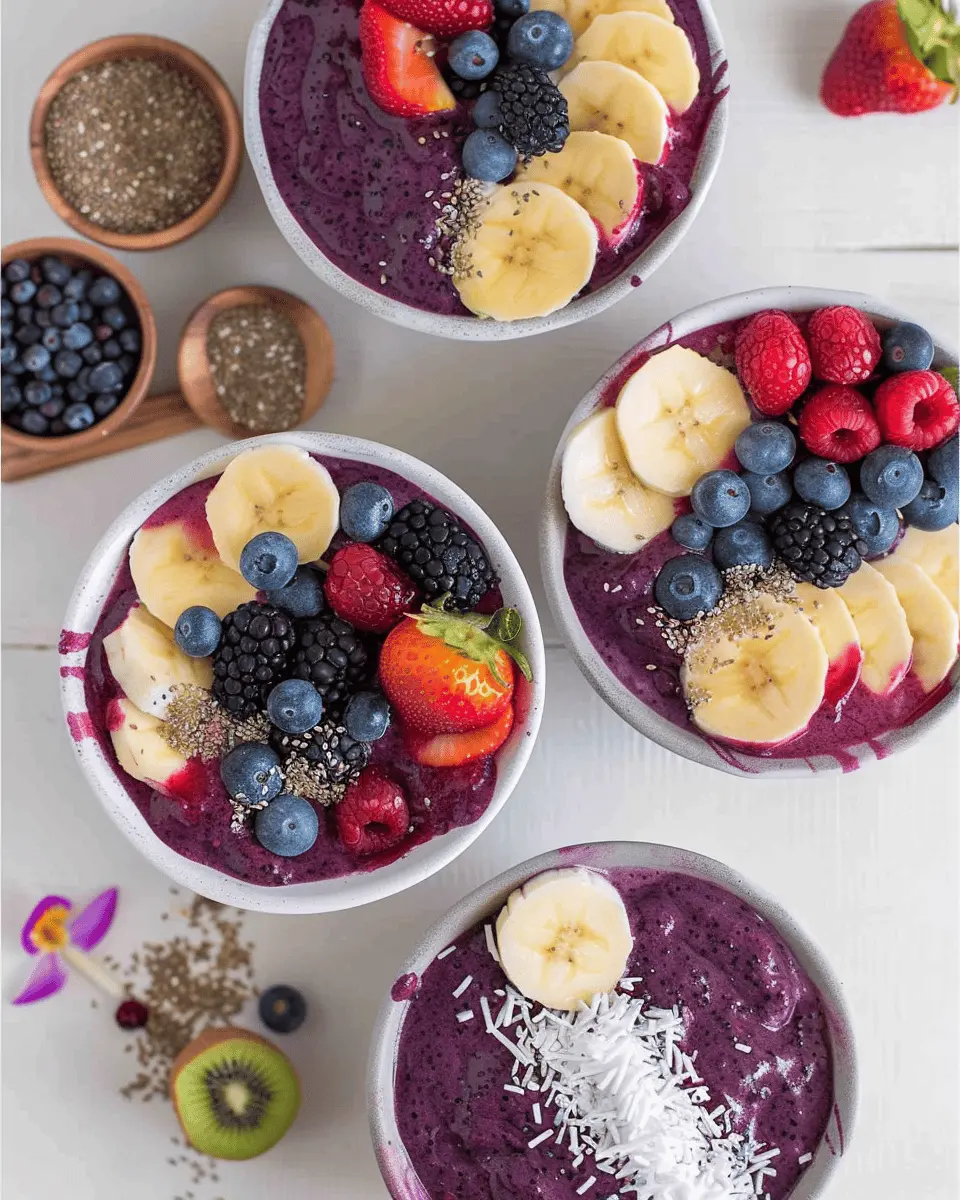 Acai Bowl Berry Breakfast: Easy Recipe for a Fruity Morning Boost