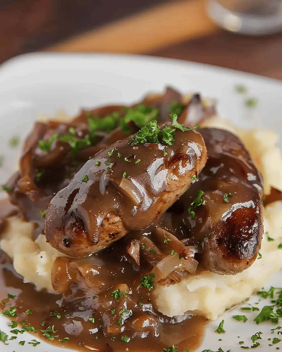 Bangers and Mash: Hearty Stout Gravy for Comforting Meals