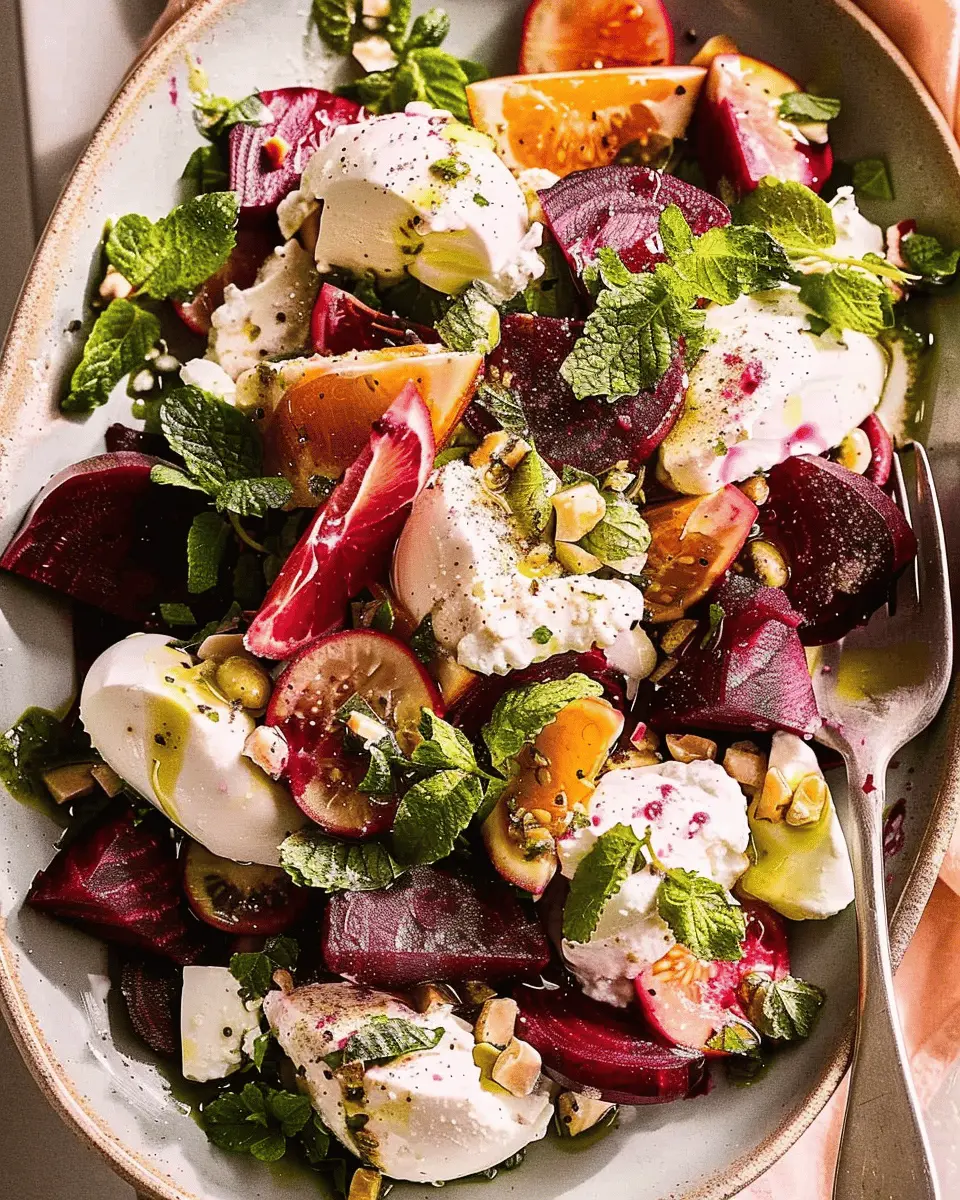 Burrata Beet Salad – Refreshing and Elegant Vegetarian Delight