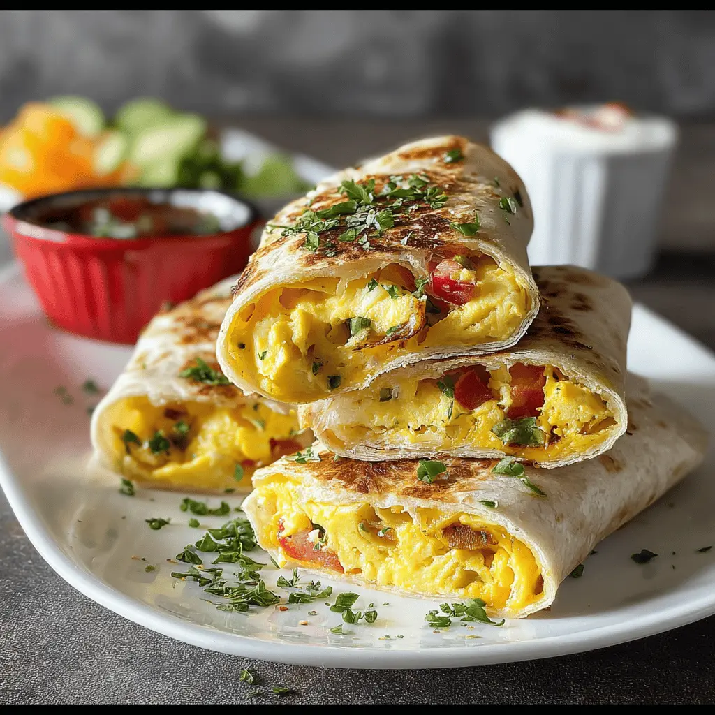 Cheesy Scrambled Egg Wrap: Easy Turkey Bacon Breakfast Delight
