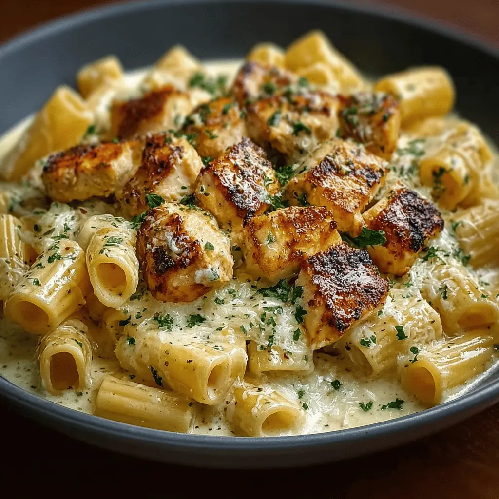Creamy Garlic Butter Chicken Rigatoni: An Easy 10-Step Delight