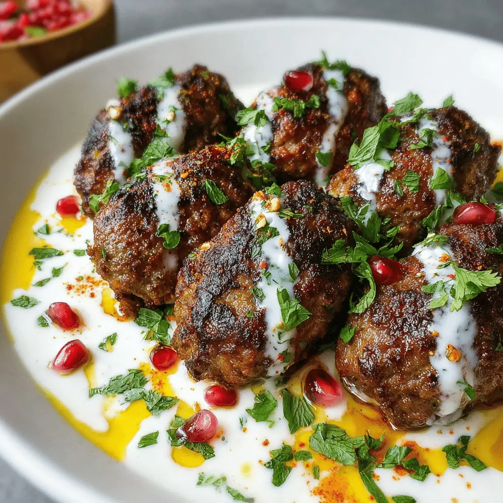 Lamb Koftas with Tahini Yogurt Sauce: Easy & Delicious Homemade Delight