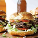 Mexican Steak Torta Sandwiches