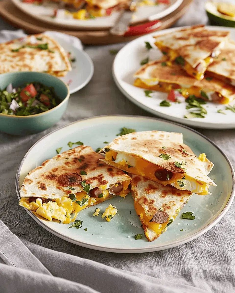 Mini Egg & Cheese Quesadillas: Easy Delight with Turkey Bacon