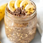 Overnight Chocolate Banana Oats
