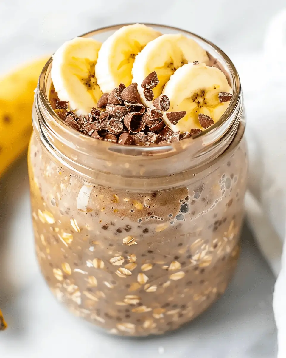 Overnight Chocolate Banana Oats: An Easy Indulgent Breakfast Delight