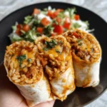 Savor Cheesy Ground Chicken and Rice Burritos Tonight