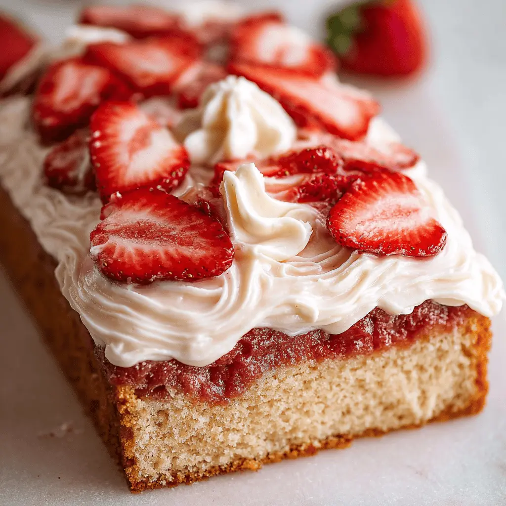 Strawberry Jam Sheet Cake: Indulgent Cream Cheese Delight