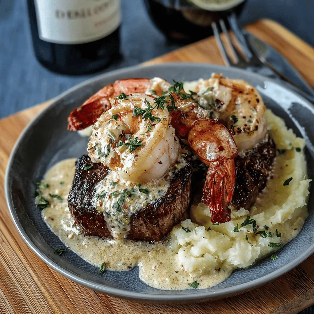 Surf and Turf with Creamy Garlic Sauce: The Best Indulgent Recipe