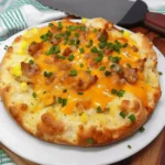 Biscuits and Sausage Gravy Breakfast Pizza