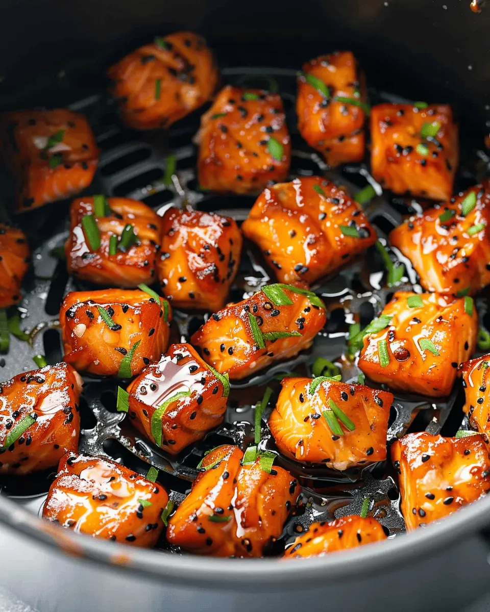 Crispy Air Fryer Honey Garlic Salmon Bites You’ll Love to Make