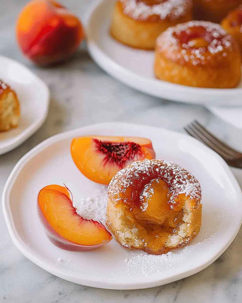 Peach Upside Down Mini Cakes: The Best Homemade Sweet Treats