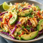 Vibrant Shredded Thai Salad with Avocado – Refreshing Delight