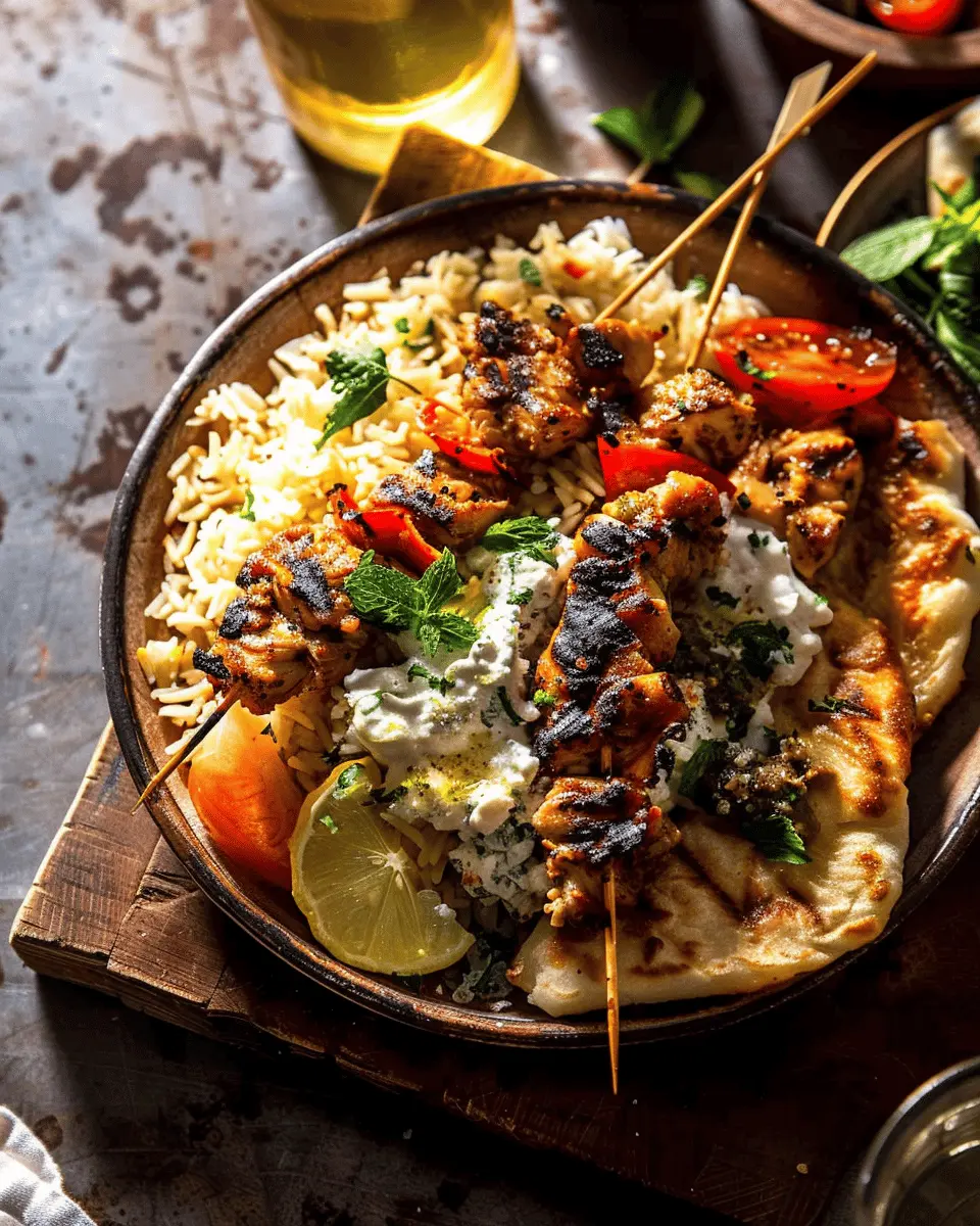 Chicken Souvlaki Rice Pilaf: Easy Homemade Comfort Dish