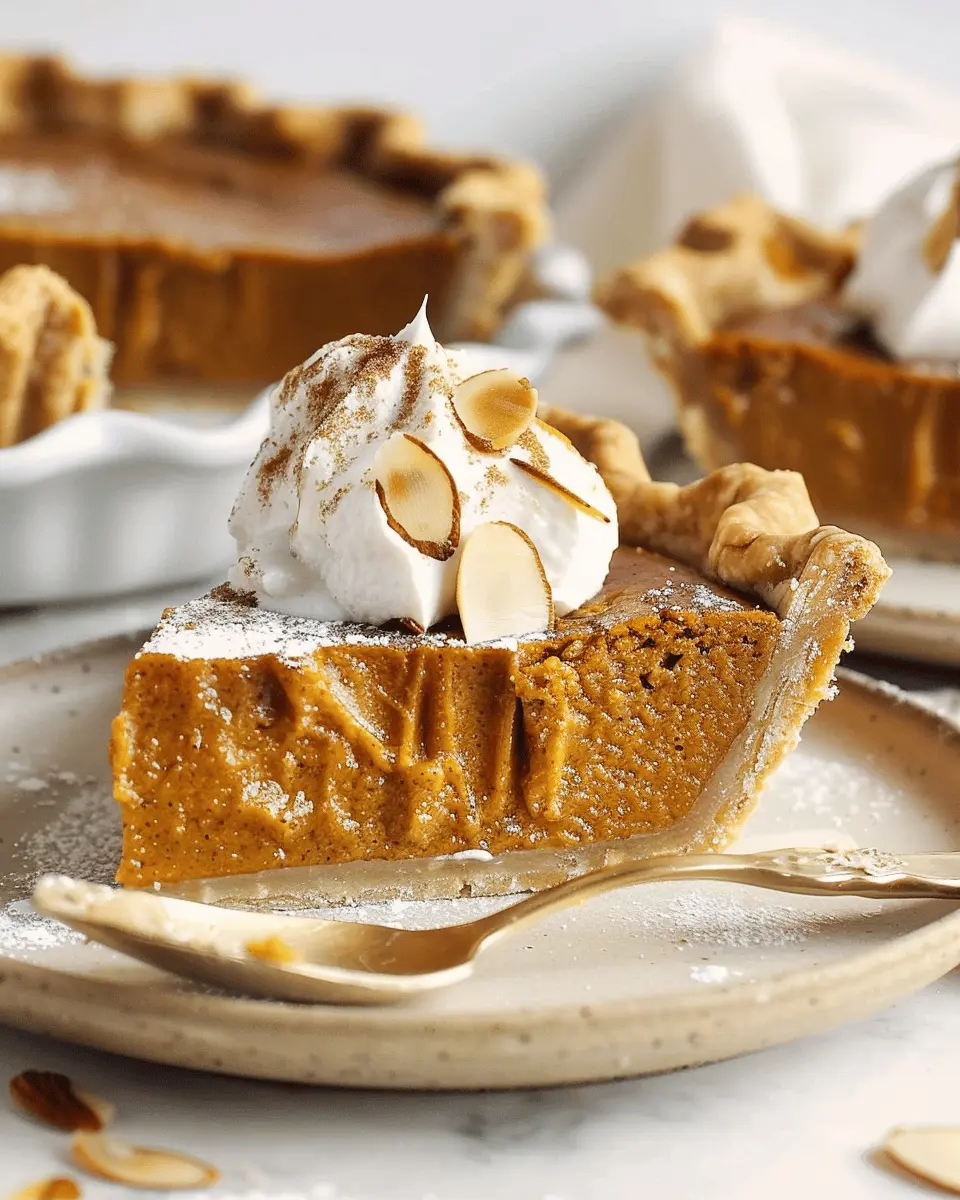 Almond Vanilla Pumpkin Shell Protein Pie: A Simple Indulgence