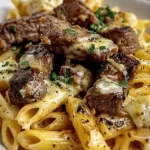 Garlic Butter Steak Tips with Cheesy Rigatoni To Wow Your Dinner