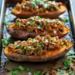 Turkey Taco Stuffed Sweet Potatoes