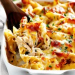 Chicken Alfredo Baked Ziti