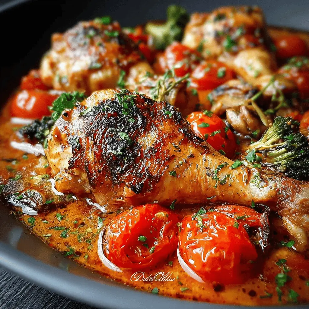 Savory Roasted Drumsticks with Tomatoes Recipe Delight for Everyone