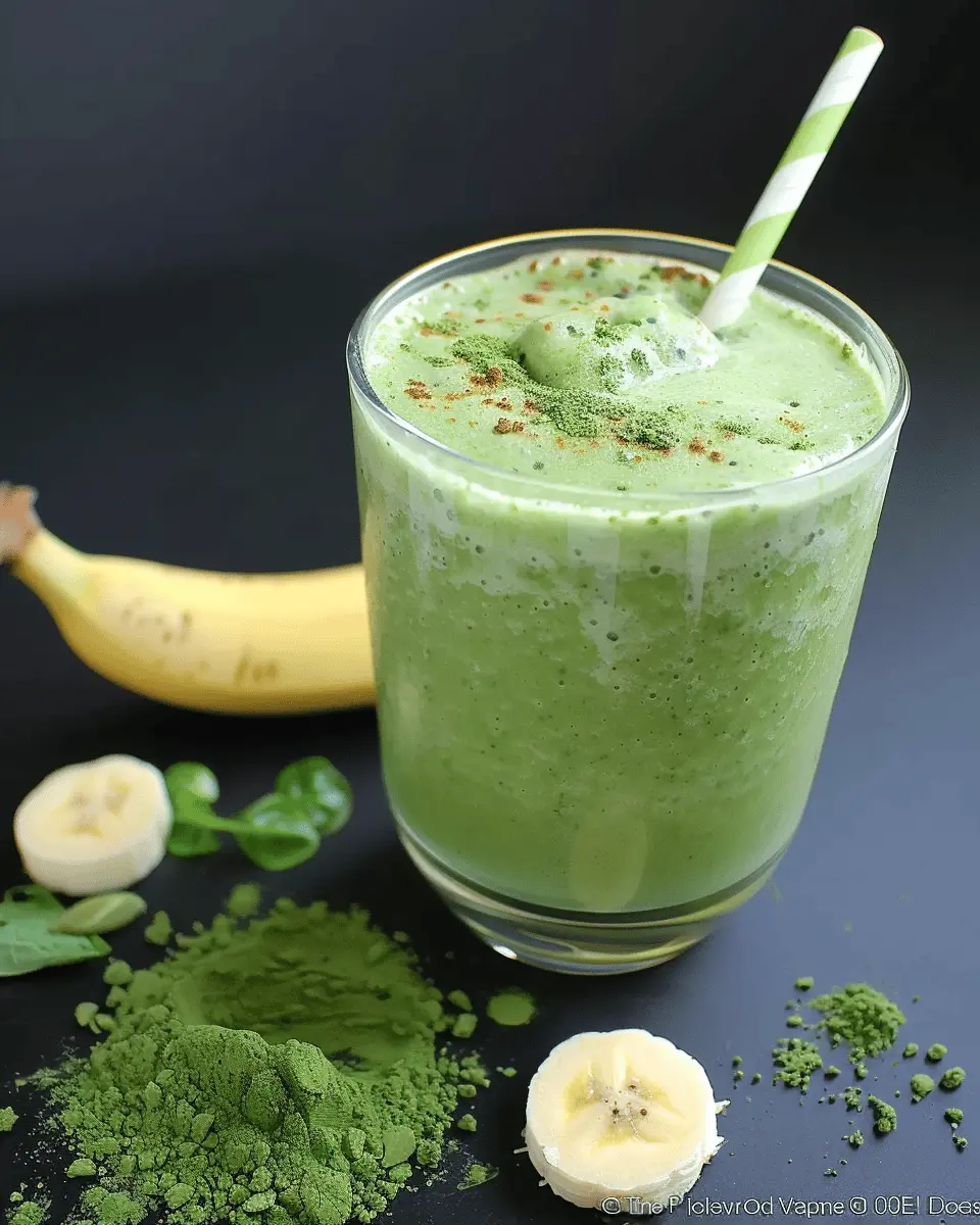 Homemade Banana Matcha Smoothie: The Best Healthy Treat