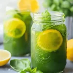 Fresh Basil Lemonade Recipe with Honey
