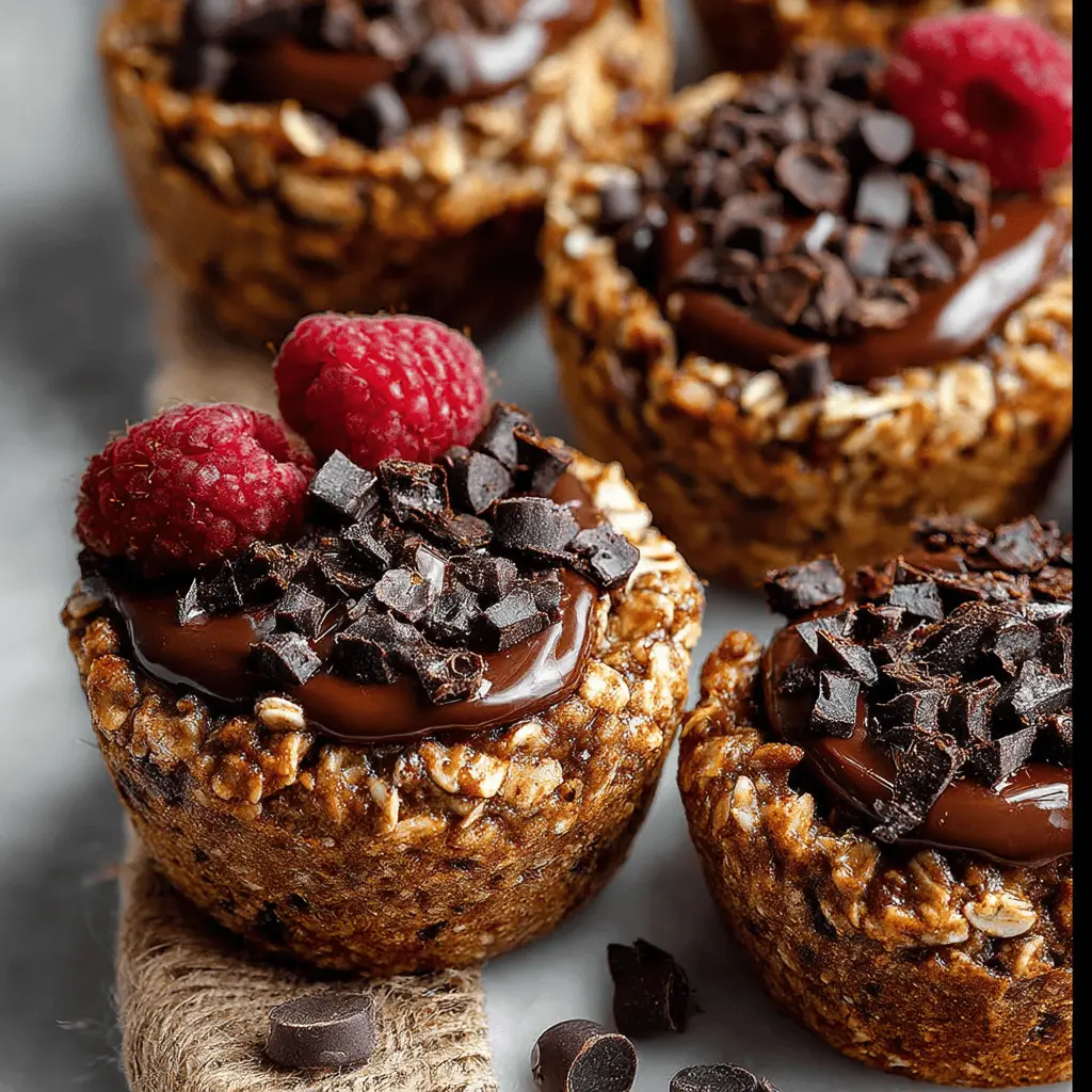 Decadent Dark Chocolate Oatmeal Cups for a Guilt-Free Treat