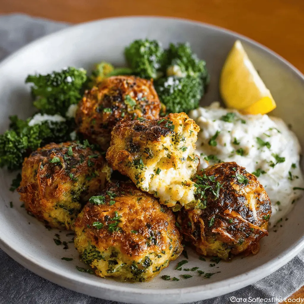 Irresistible Baked Broccoli Cheese Balls Recipe with Turkey Bacon