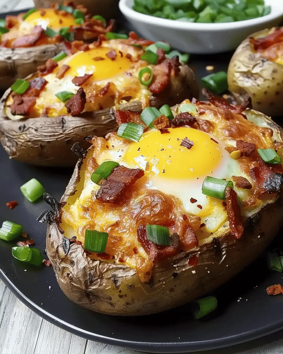 Baked Potatoes Egg Turkey Bacon: Crispy, Cheesy & Flavor-Packed