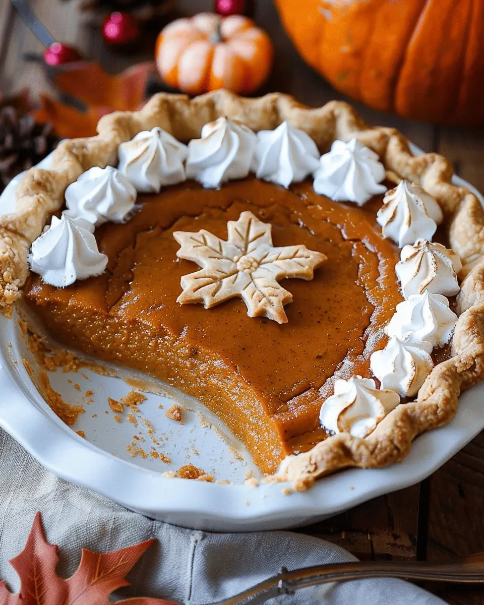 Best Pumpkin Pie: Flaky Homemade Crust and Creamy Filling Delight