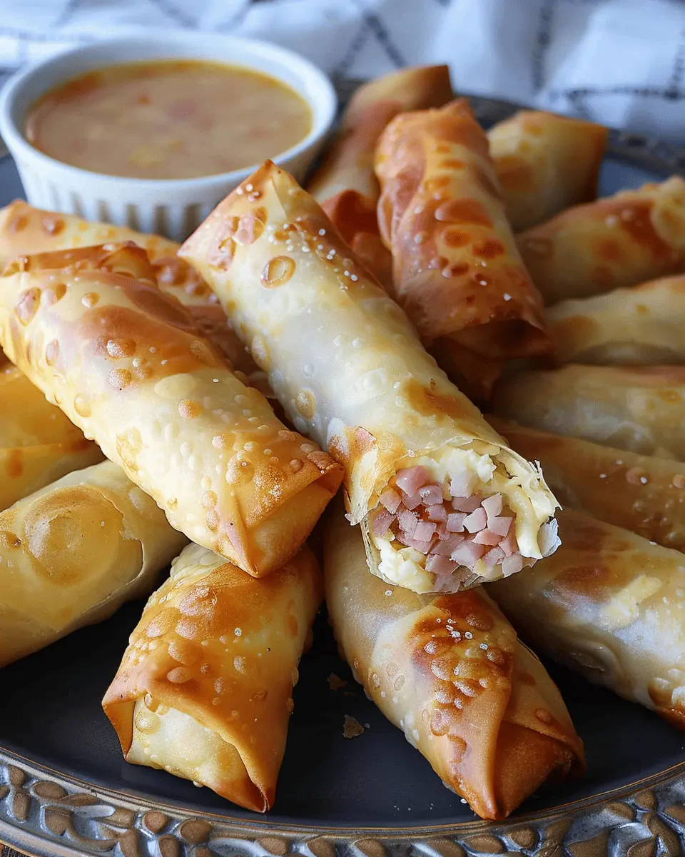 Cheese Ham Egg Rolls: Crispy, Cheesy & Indulgent Chicken Delight