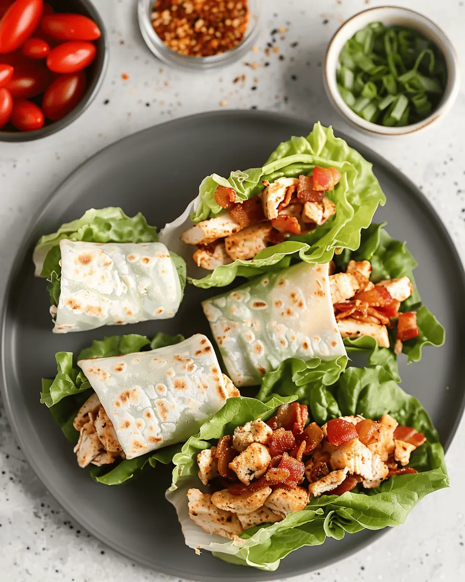 Chicken Bacon Lettuce Wrap Recipe – Crispy, Fresh & Flavor-Packed Delights