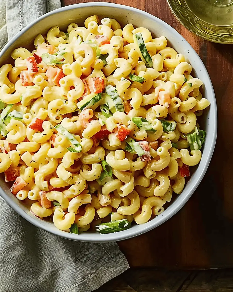Creamy Classic Macaroni Salad: Easy Turkey Bacon & Chicken Ham Twist