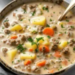 Creamy Hamburger Potato Soup