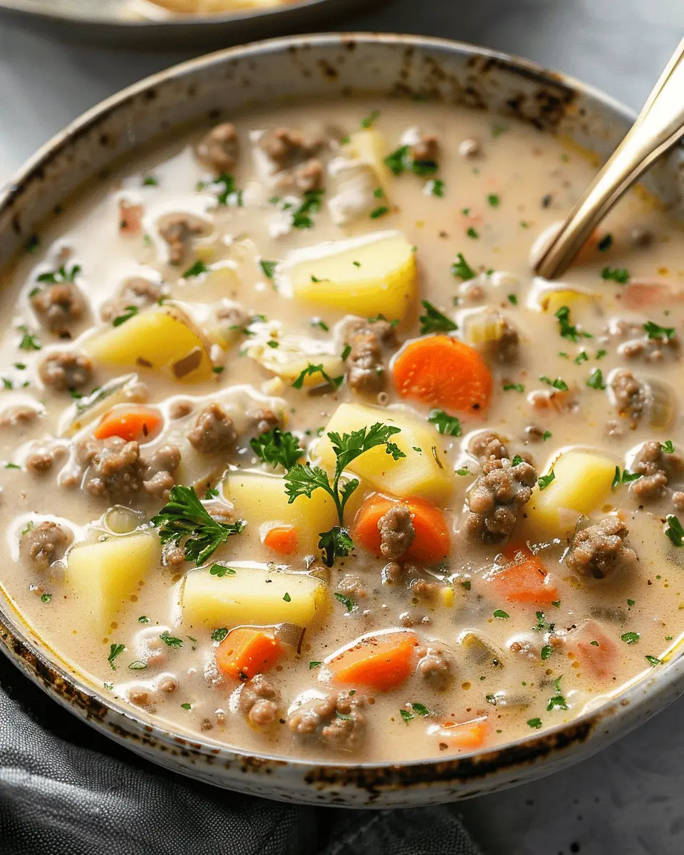Creamy Hamburger Potato Soup: The Ultimate Cozy Comfort Food