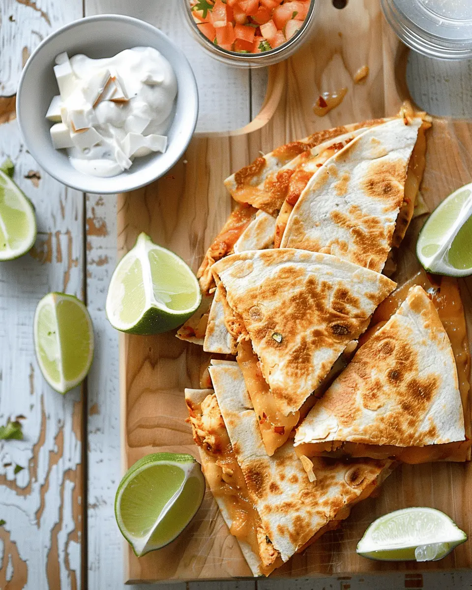 Crispy Chicken Quesadillas: Easy Cheesy Delight for Dinner
