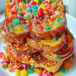 Fruity Pebbles French Toast – Colorful, Crispy & Sweetly Fun!
