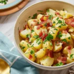 German Potato Salad – Tangy, Warm & Bacon-Loaded Comfort!