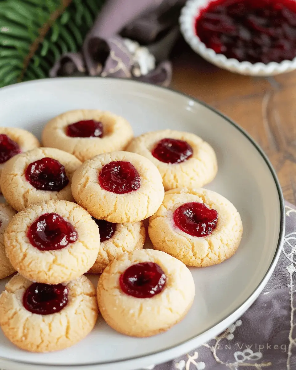 Jam thumbprint cookies recipe: Tender, buttery, no eggs delight