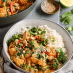 One-Pot Thai Peanut Chicken Broccoli – Creamy, Nutty & Packed with Flavor!