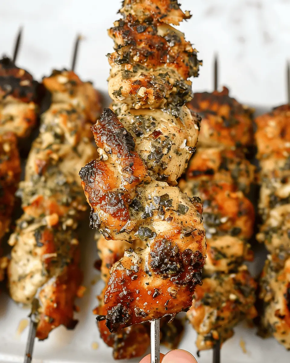 Ranch Garlic Parmesan Chicken Skewers: Easy Weeknight Delight