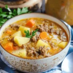 Slow-Cooked Comfort: Wisconsin Potato & Hamburger Soup Recipe