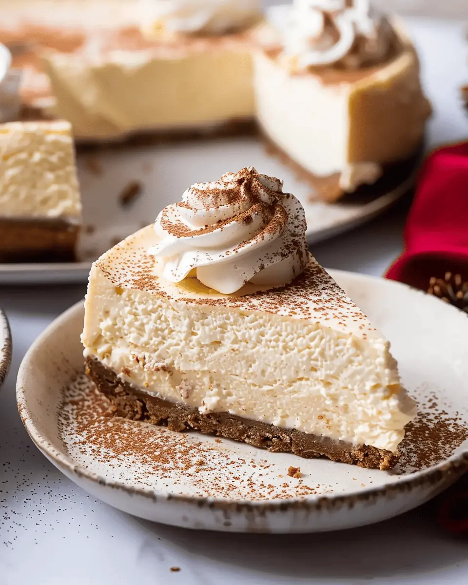 The Ultimate Eggnog Cheesecake Dream: A Delightful Holiday Treat