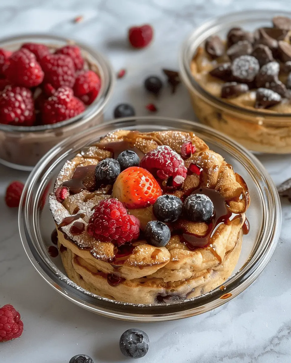 Baked Protein Pancake Bowls: Easy and Delicious Breakfast Idea